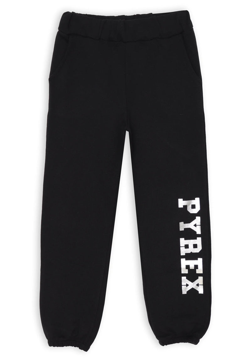 Tuta ragazza felpa e pantalone nero Pyrex - NERO | CammarataMode