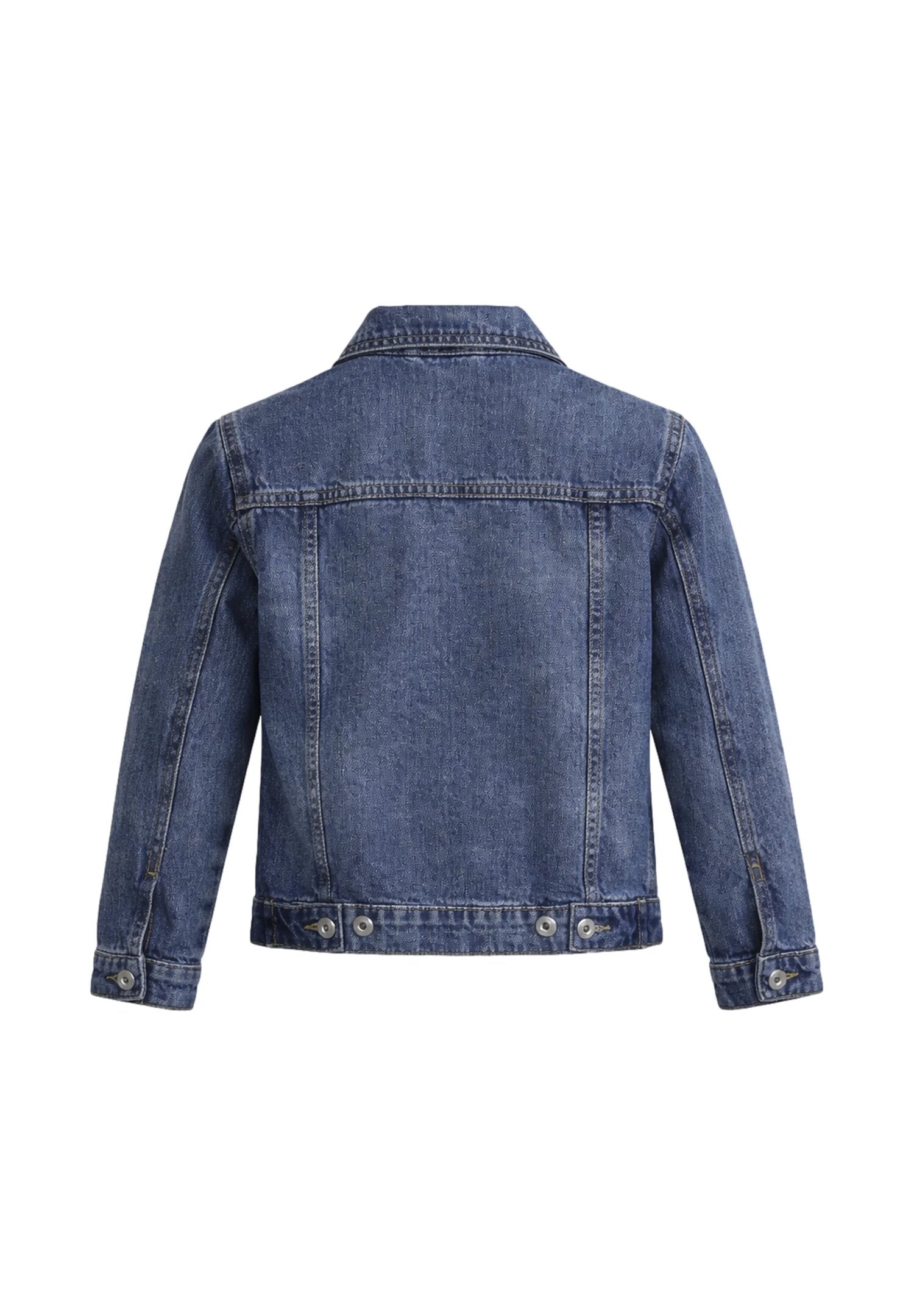Roy Roger's Giubotto In Jeans Con Logo Sul Taschino Bambino RG110_