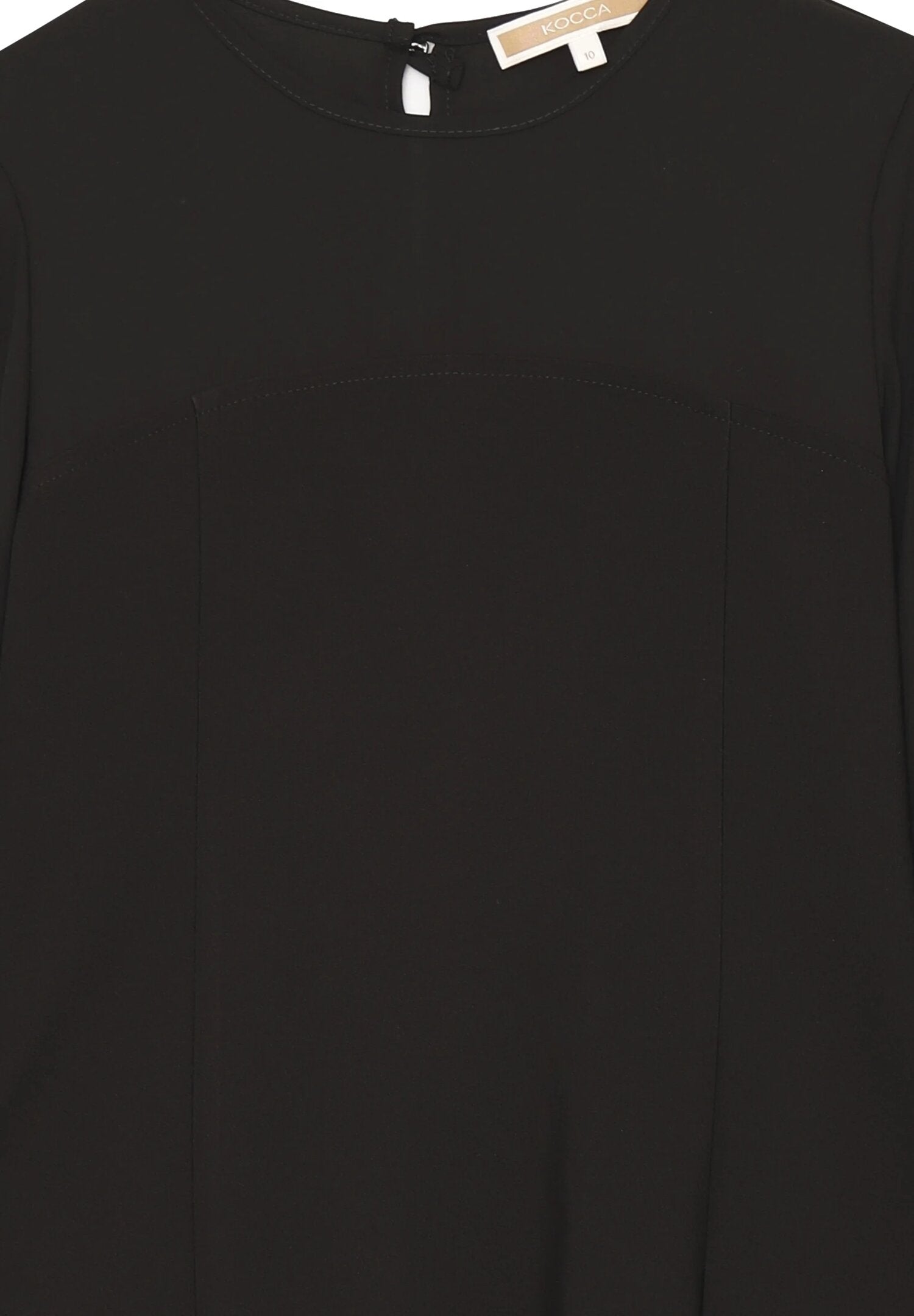 Kocca vestito bambina e ragazza nero elegante con pieghe | CammarataMode