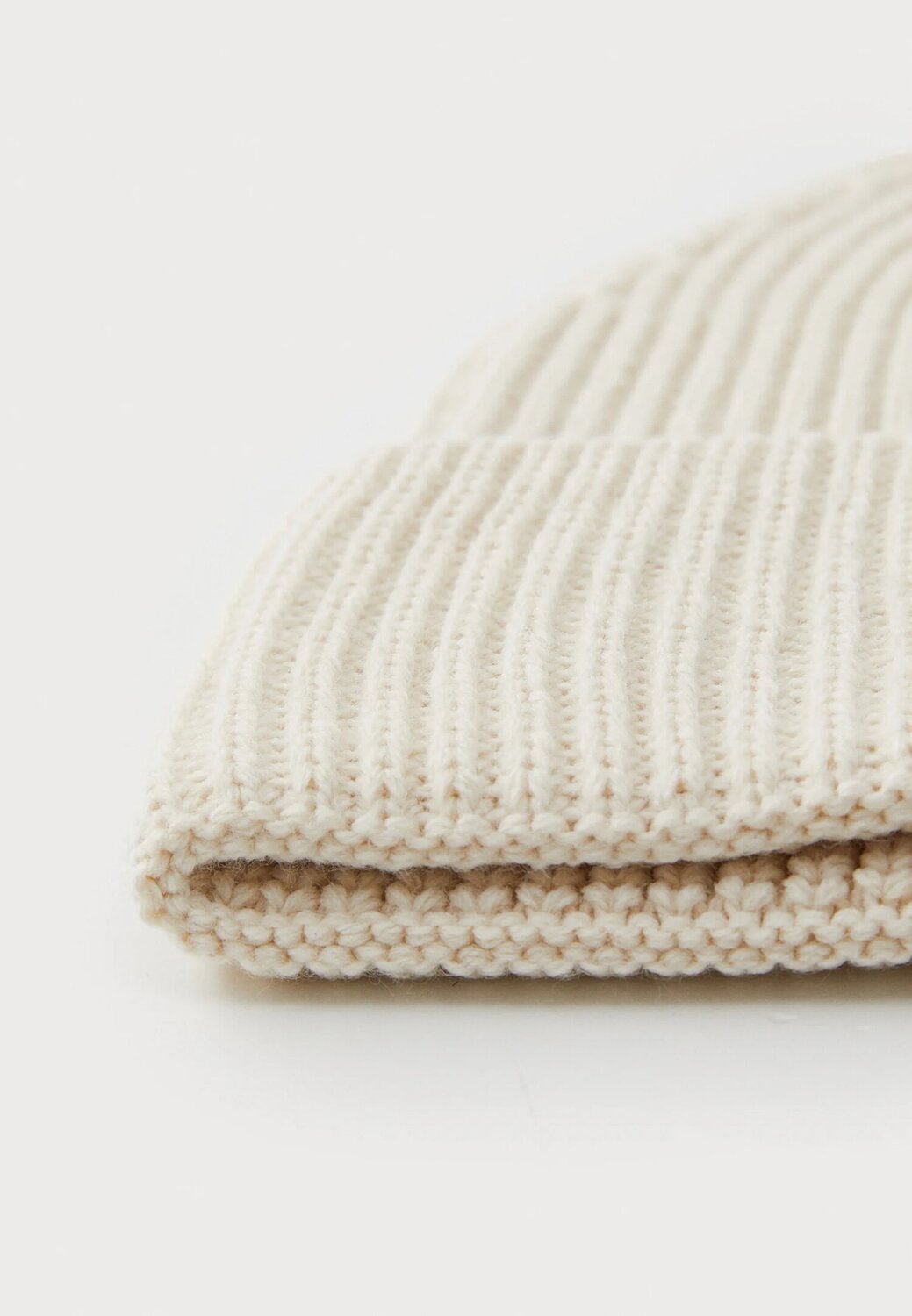 Calvin Klein Cappello Panna Bambino In Lana Cuffia Invernale AI25