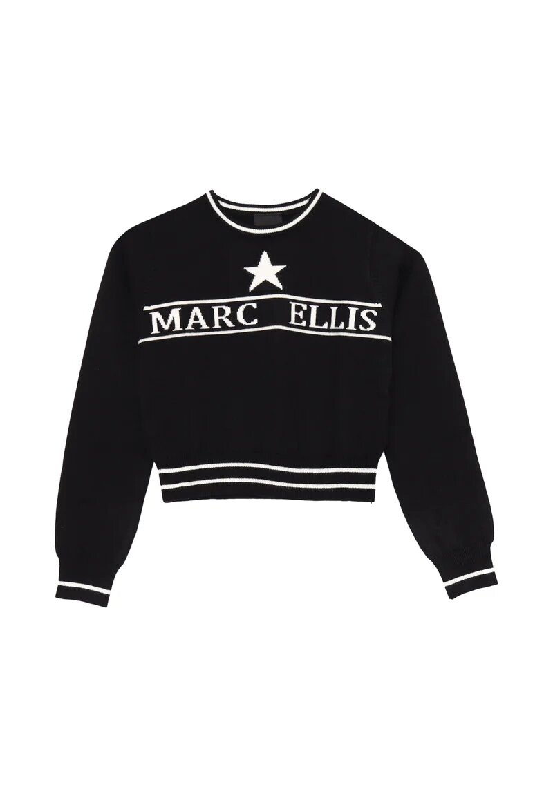Marc Ellis Completo Nero Bambina In Maglia Girocollo Elegante AI25