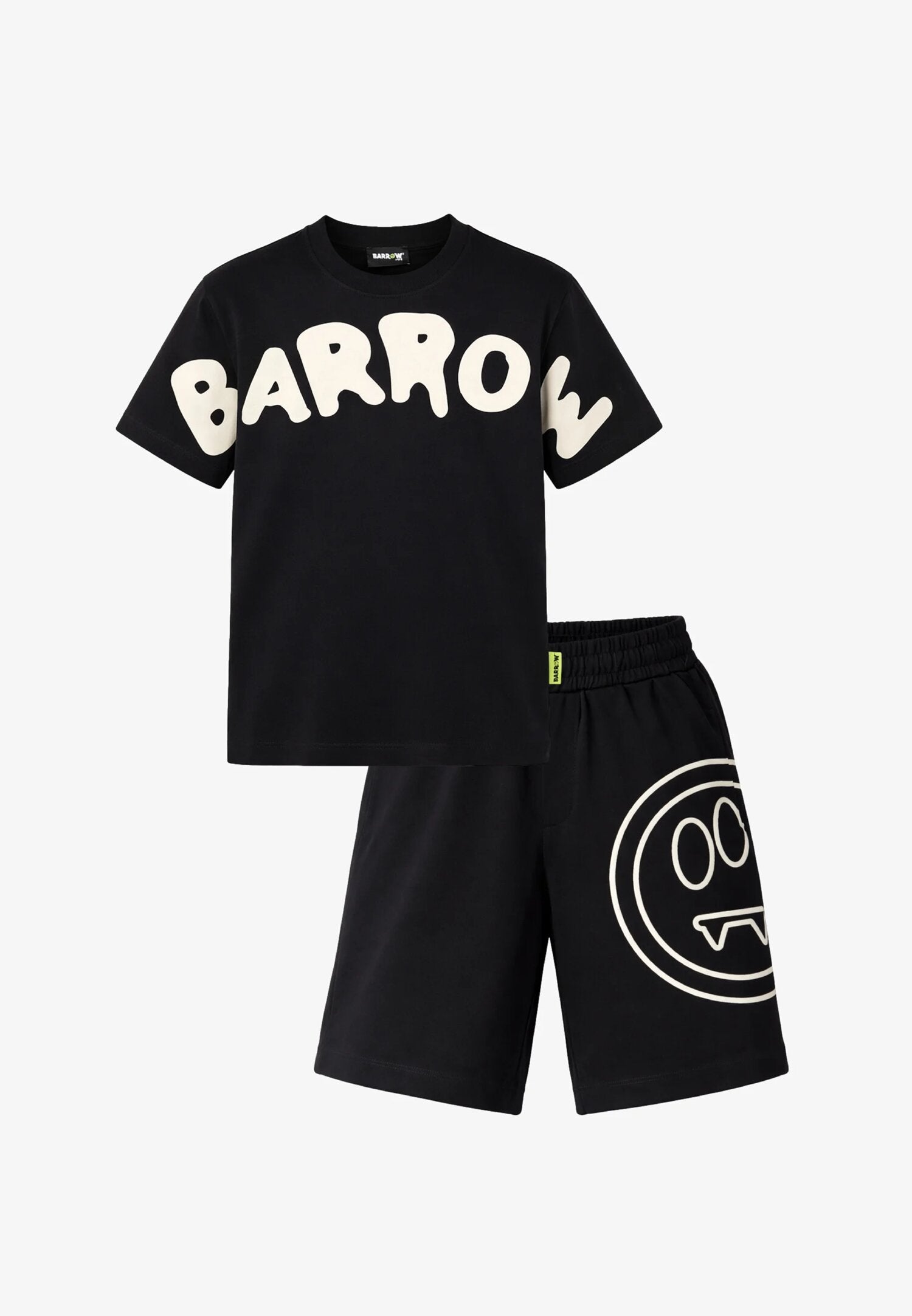 Barrow Completo Nero Con Logo Smile Gamba Bambino S6BKJUTB030_