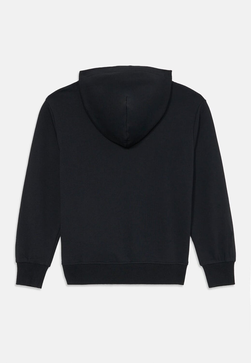 Diesel felpa bambino ragazzo nera con cappuccio cotone logo maxi - NERO | CammarataMode