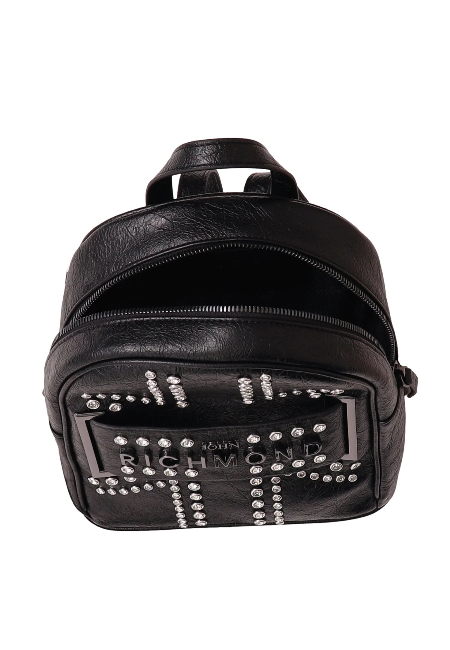 John Richmond Zaino Nero In Pelle Con Borchie Bambina RGP26226ZA_