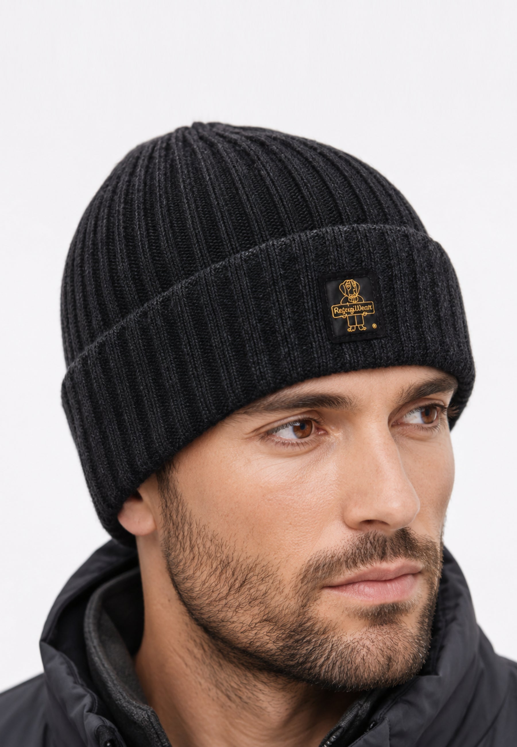REFRIGIWEAR CAPPELLO GRIGIO IN LANA CON LOGO Uomo colorado hat.grig_