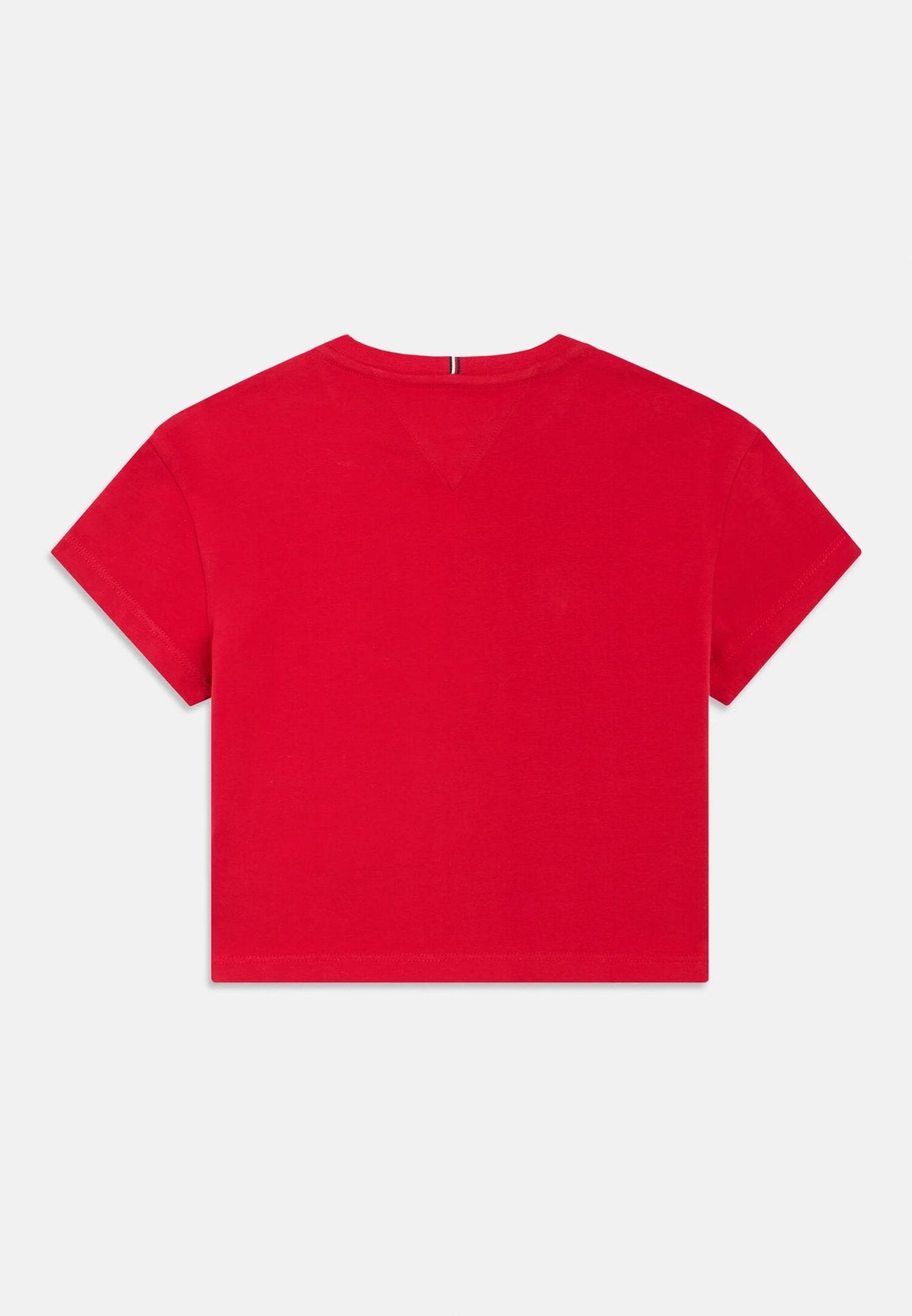 TOMMY HILFIGER tommy hilfiger thirt crop rossa bambina modello crop quotidiano in cotone kg0 KG0