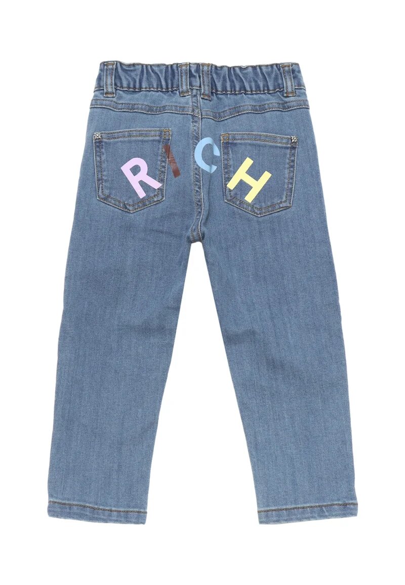 John Richmond Jeans Chiaro Neonato Scritta Dietro In Cotone Vita Regolabile