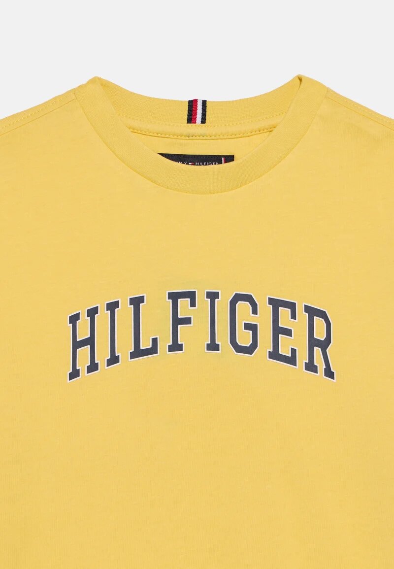 Tommy Hilfiger Tshirt Giallo Ragazzo Maniche Corte Quotidiano In Cotone KB0KB