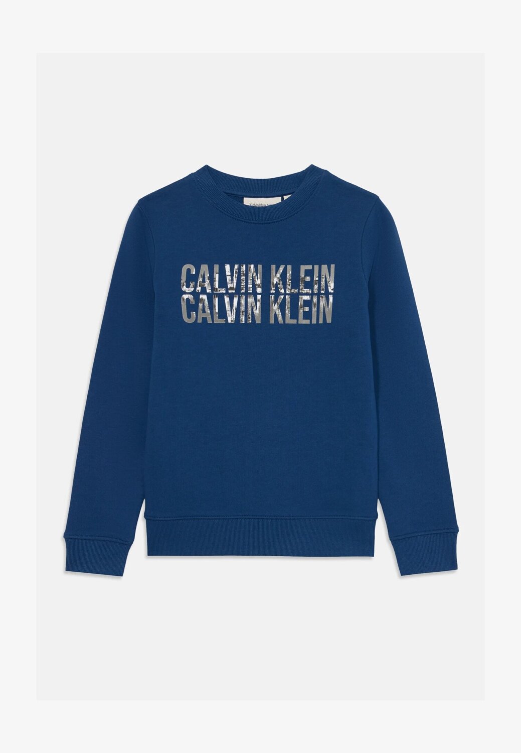 Calvin Klein Felpa Blu Bambino In Cotone Girocollo Quotidiano AI25