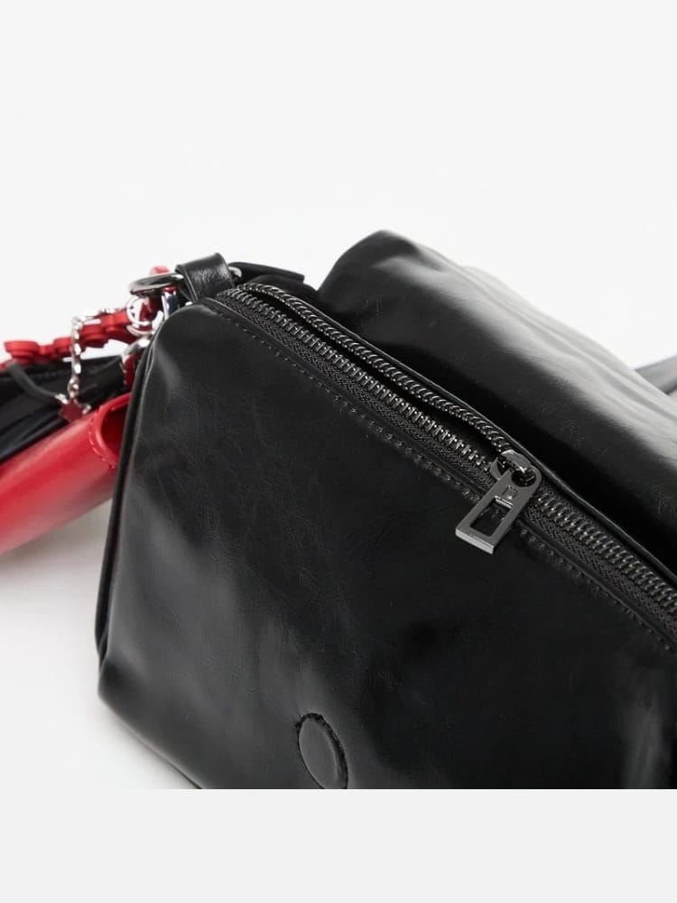 Desigual borsa a tracolla in ecopelle nera