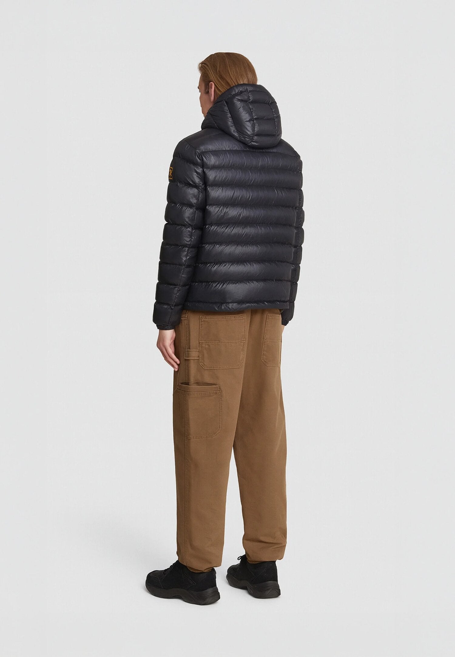 Ciesse Piumini Giubbotto Nero Uomo In Nylon Con Cappuccio Invernale AI25