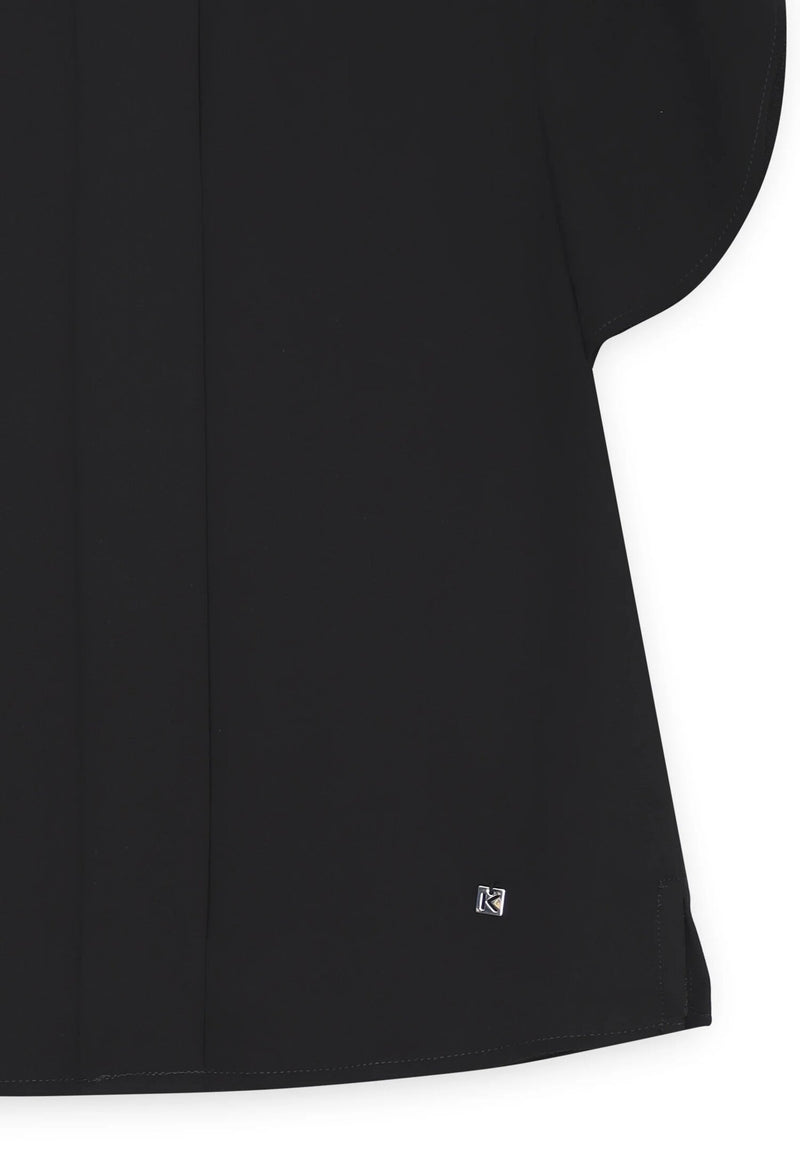 Maglia nera Kocca bambina maniche corte primavera-estate 2025 - NERO | CammarataMode
