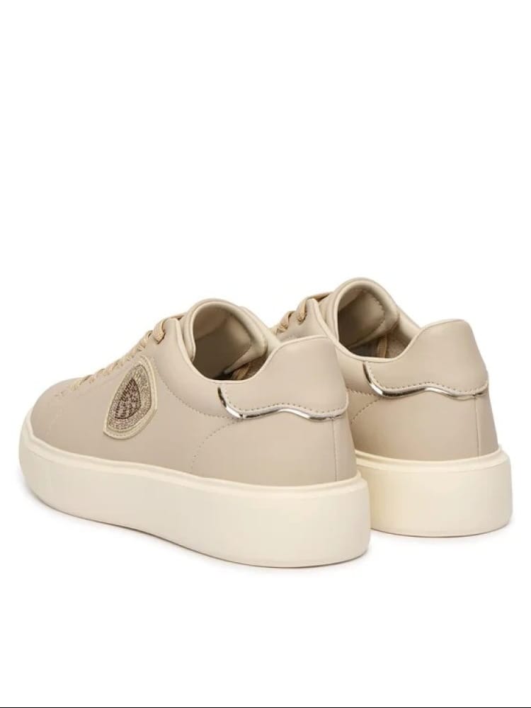 Blauer scarpe beige donna logo sul lato