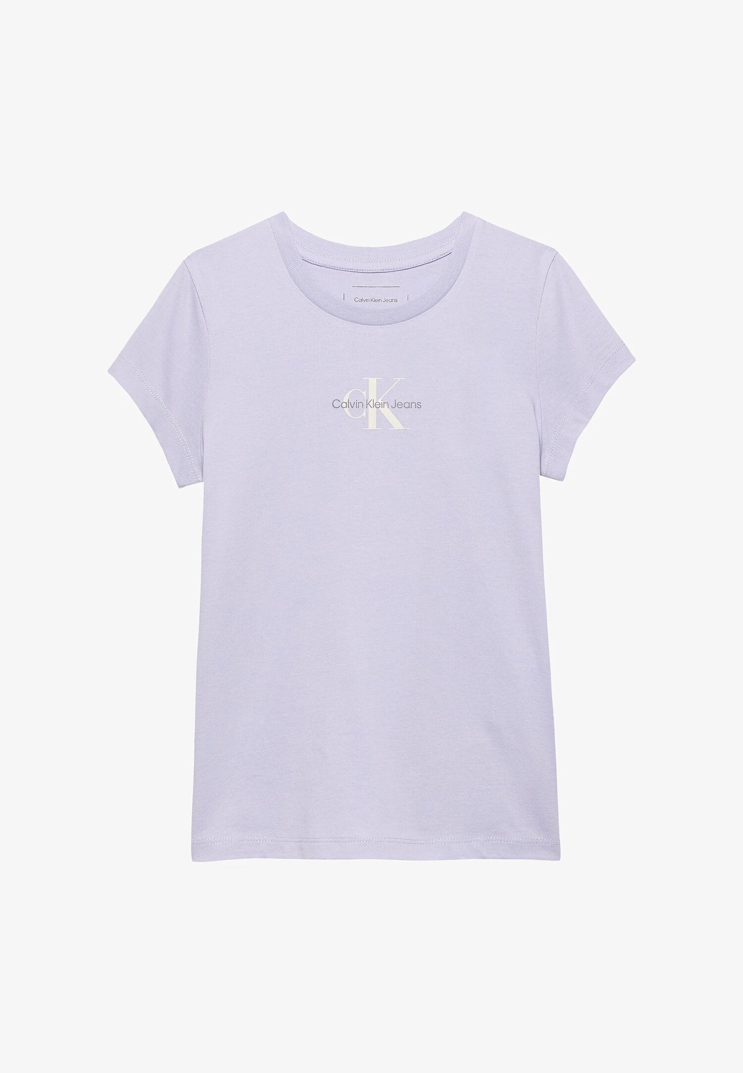Calvin Klein t shirt bambina ragazza lilla cotone logo CK estiva junior | CammarataMode