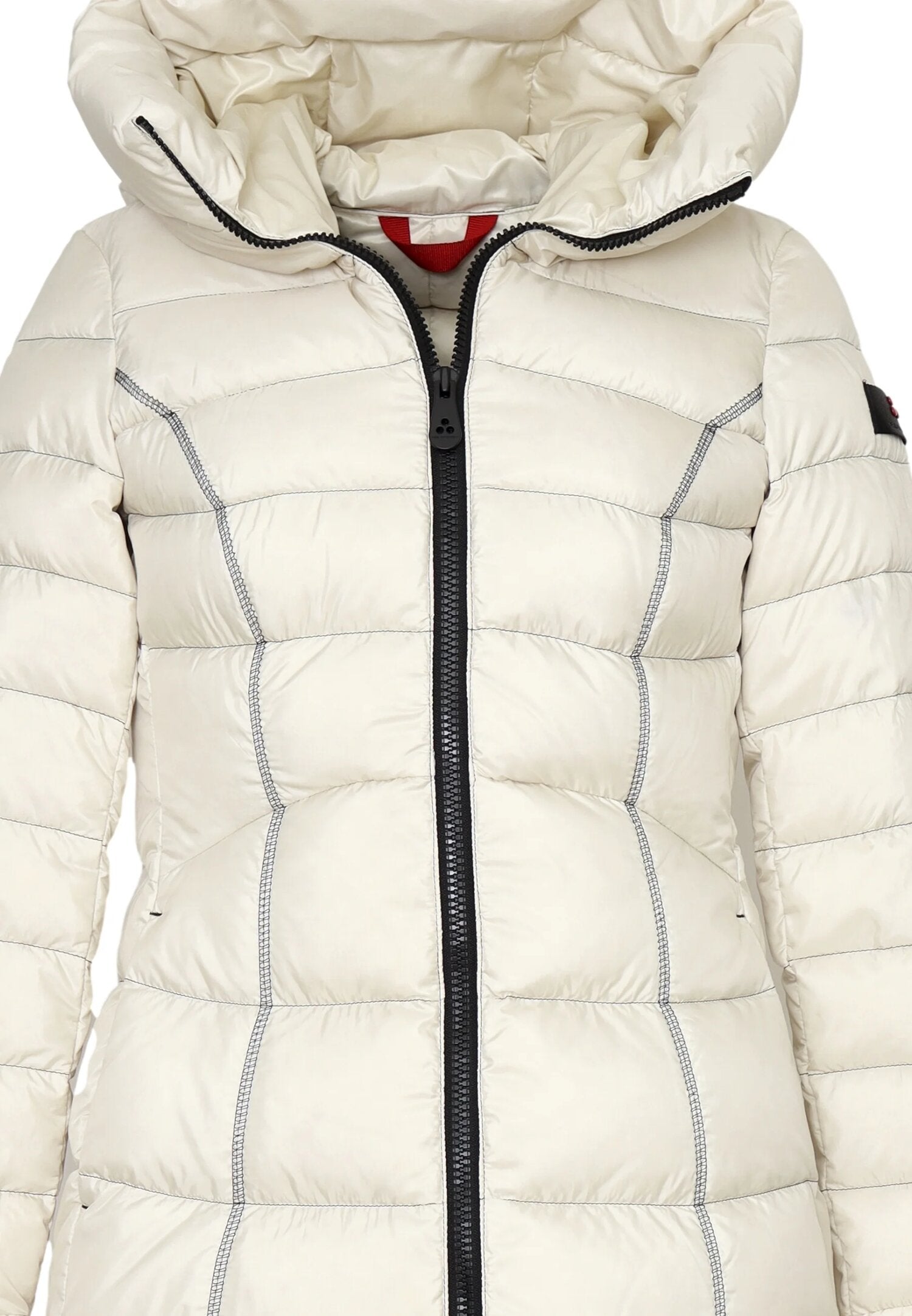 Peuterey Giubbotto Panna Bambina In Nylon Con Cappuccio Invernale AI25