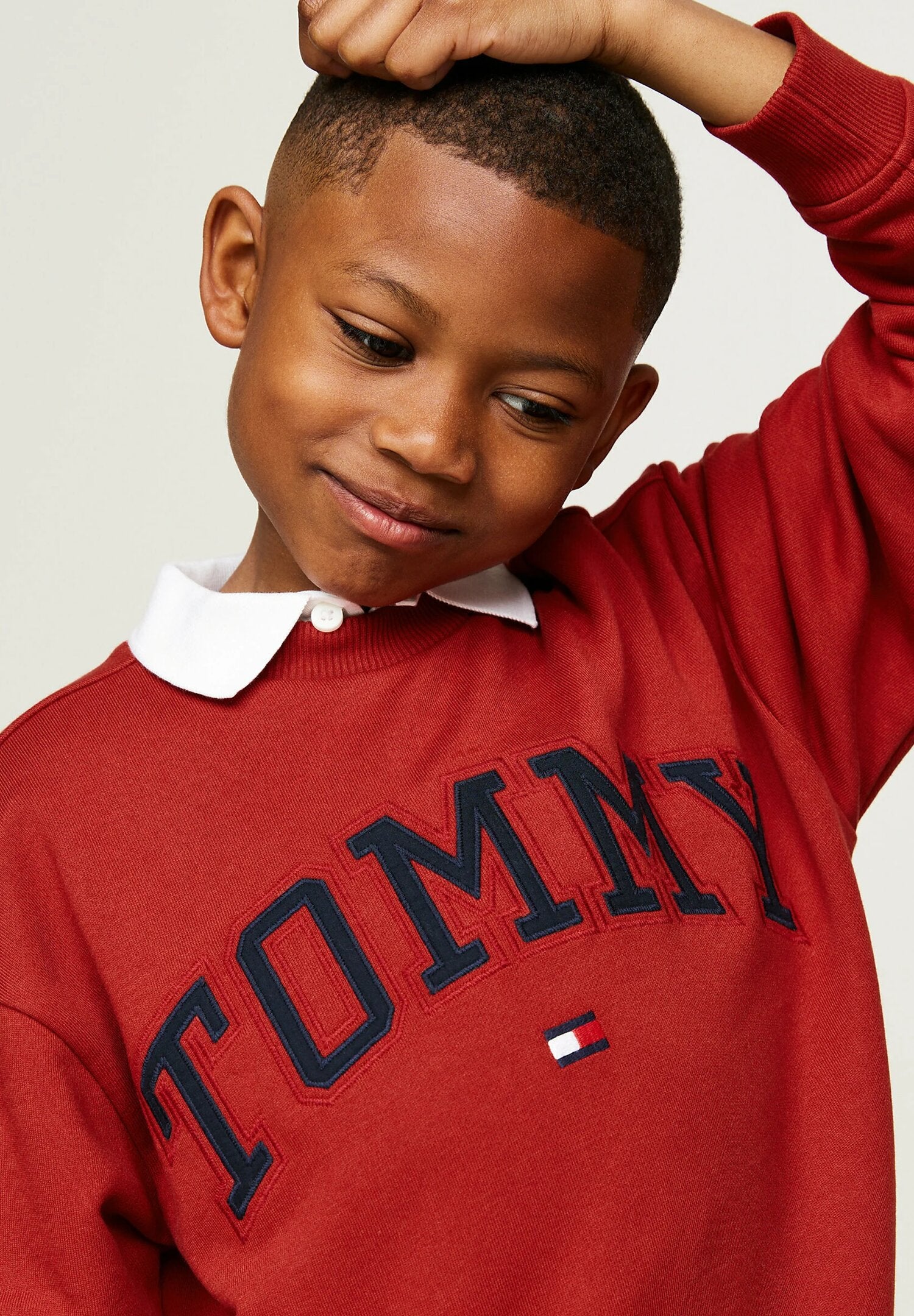 Tommy Hilfiger Felpa Bordò Bambino 8-16 Anni - Stile Classico e Confortevole