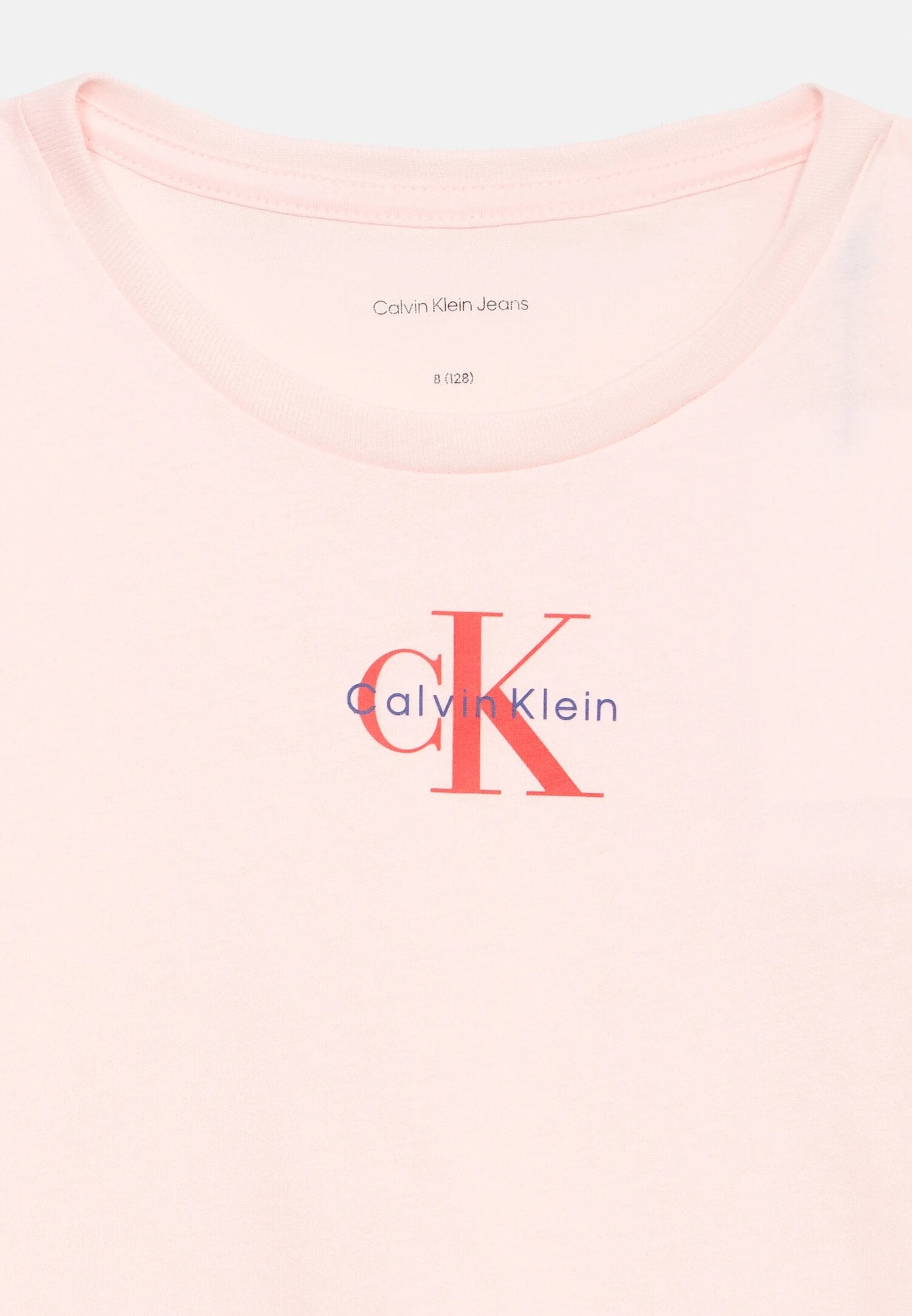 Calvin Klein Tshirt Rosa Con Logo Ck Rosso Bambina LVCKSJA15GTEV_