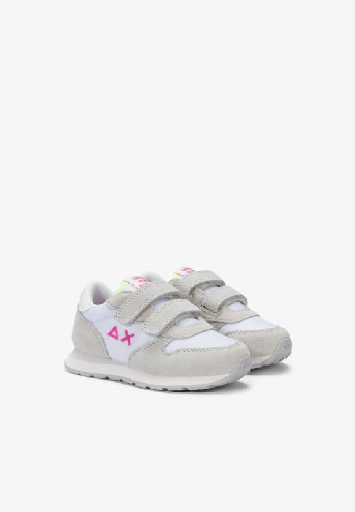 Sun68 Kids Scarpe Bianche Con Logo Fuxia e Strappi Bambina Z36401B_