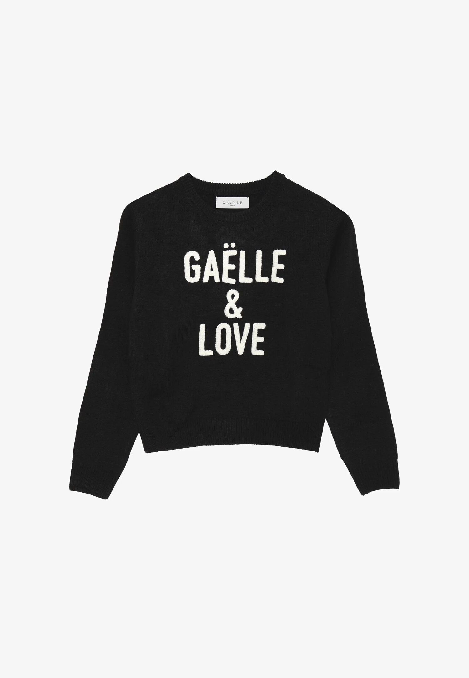 Gaelle Paris Maglioncino Nero Bambina In Lana Girocollo | Elegante AI25 | CammarataMode