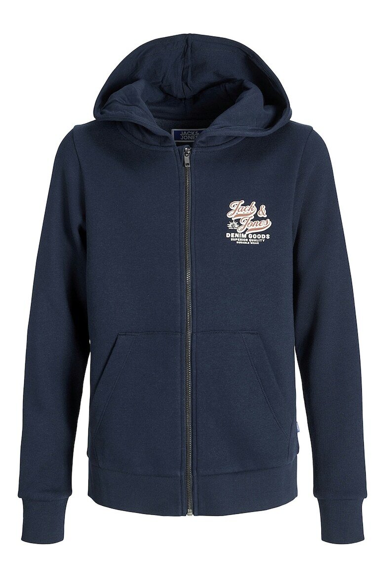 Jack & Jones Junior Felpa Blu Bambino In Cotone Con Zip | Quotidiano AI25 | CammarataMode