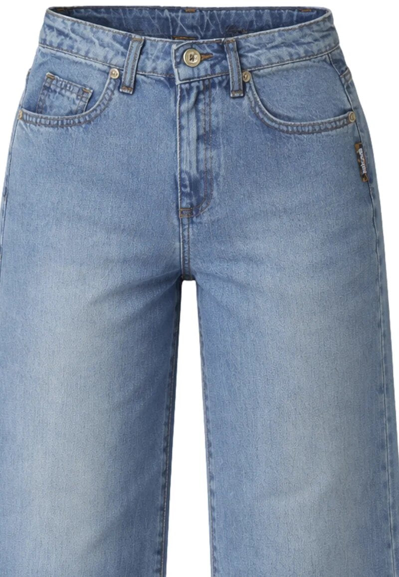 Just Cavalli Jeans Denim Chiaro Largo Con Bandana Bambina JGP26188JE_