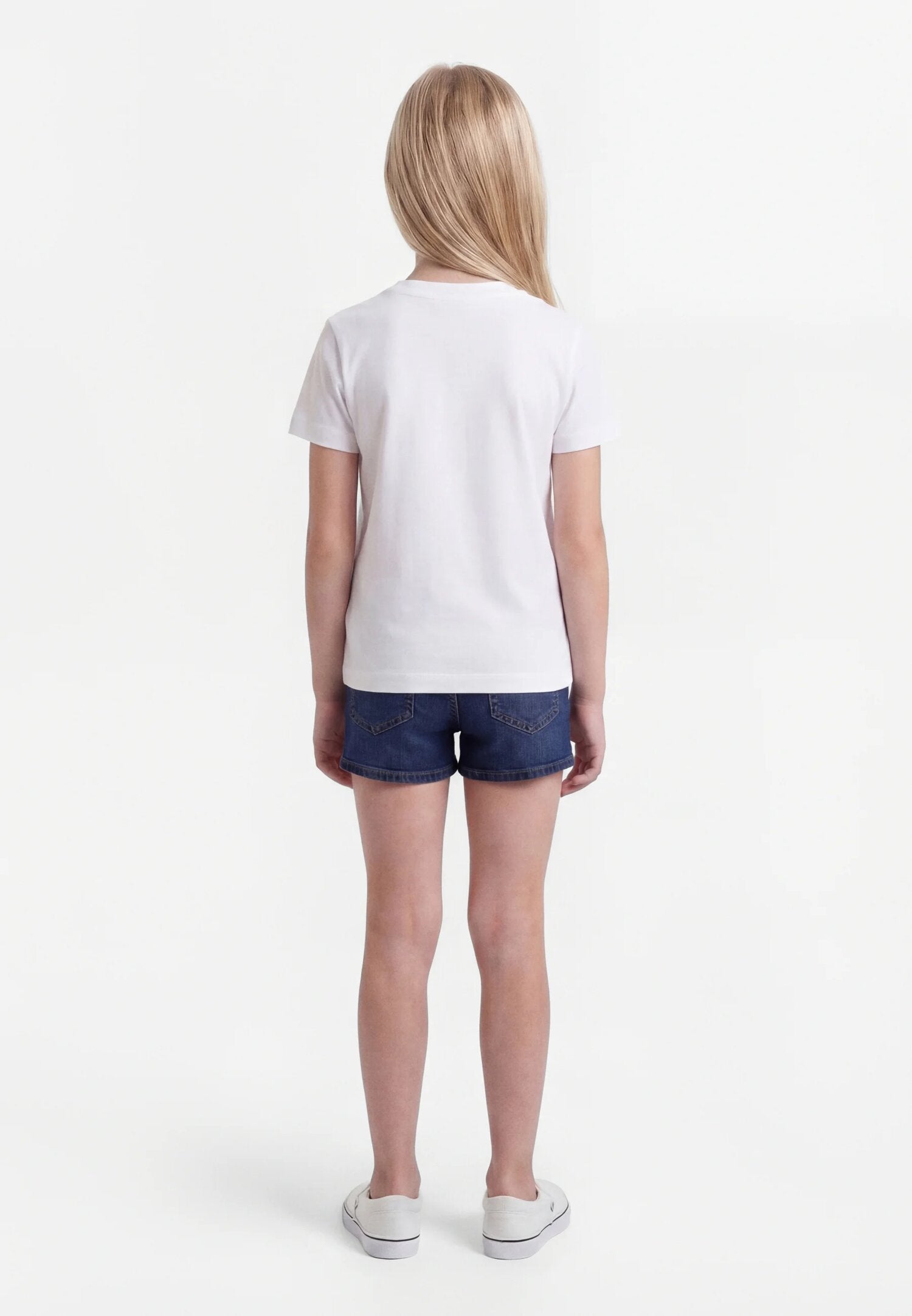 Diesel Tshirt Bianca Con Logo Metallizzato Bambino TADJUSTMET