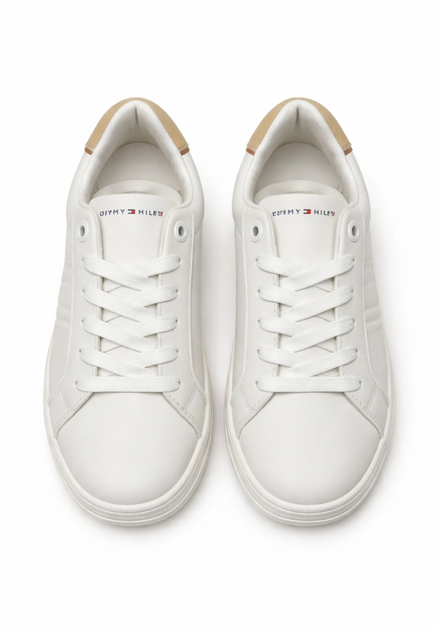 Tommy Hilfiger Sneakers Basse Panna Con Dettaglio Beige Bambino 28-T3X9-34358-1