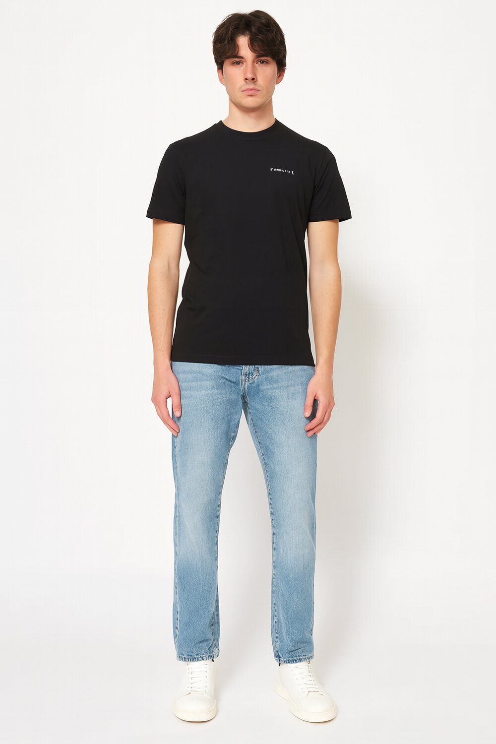 John Richmond t Shirt Nero Uomo Grafica In Jersey Maniche Corte Sportivo AI25