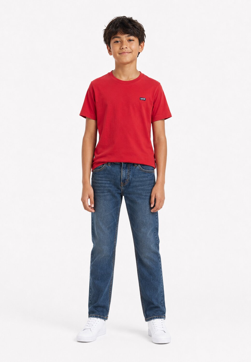 Levi's Tshirt Rossa Con Logo Ricamato Bambino 8EA100-RCU_