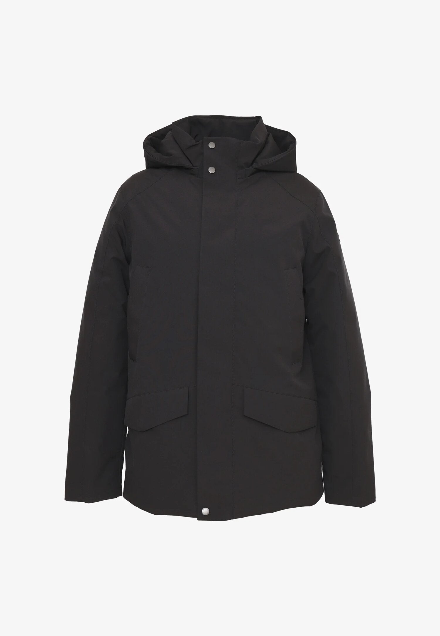 Canadiens Giubbotto Nero Uomo In Tessuto Con Cappuccio Invernale AI25