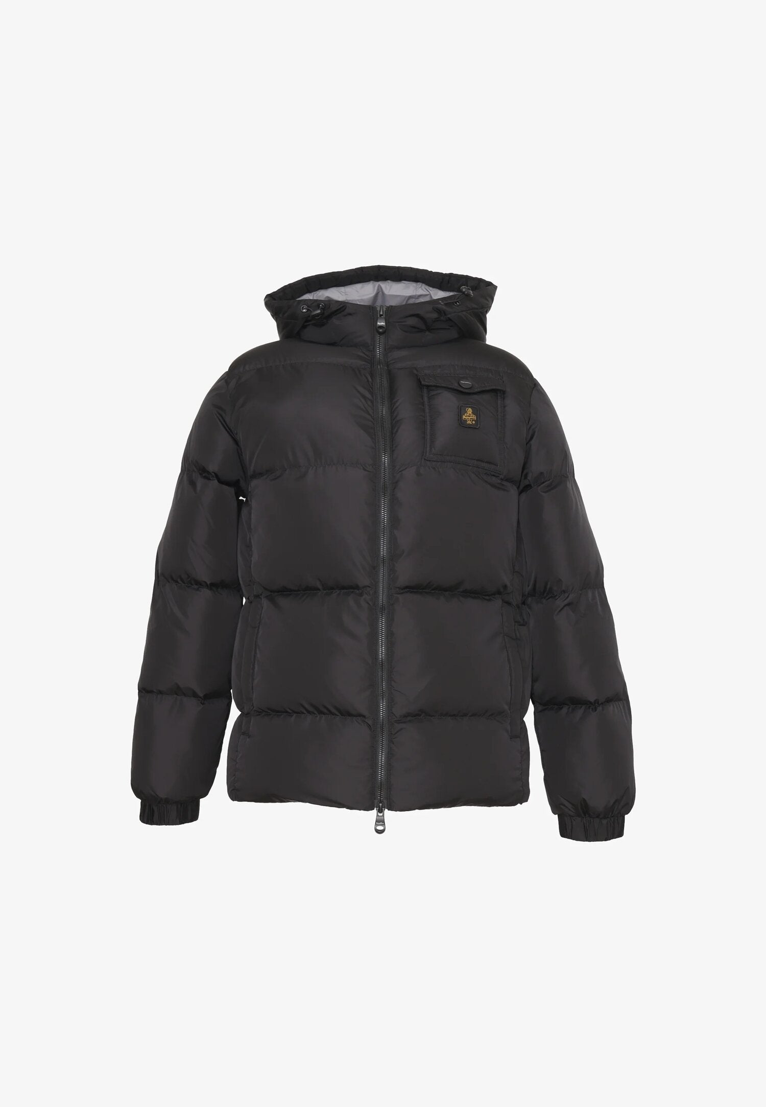 Refrigiwear Giubbotto Nero Bambino In Nylon Con Cappuccio Invernale AI25