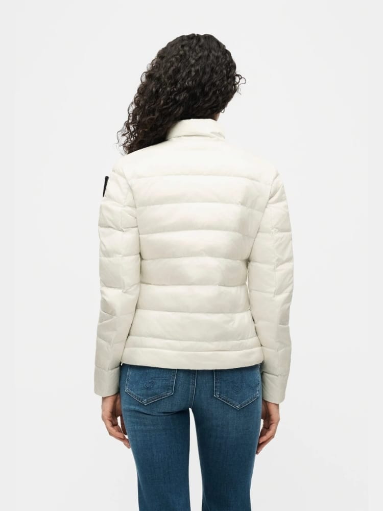 Blauer giubbotto vale piumino leggero in nylon bianco