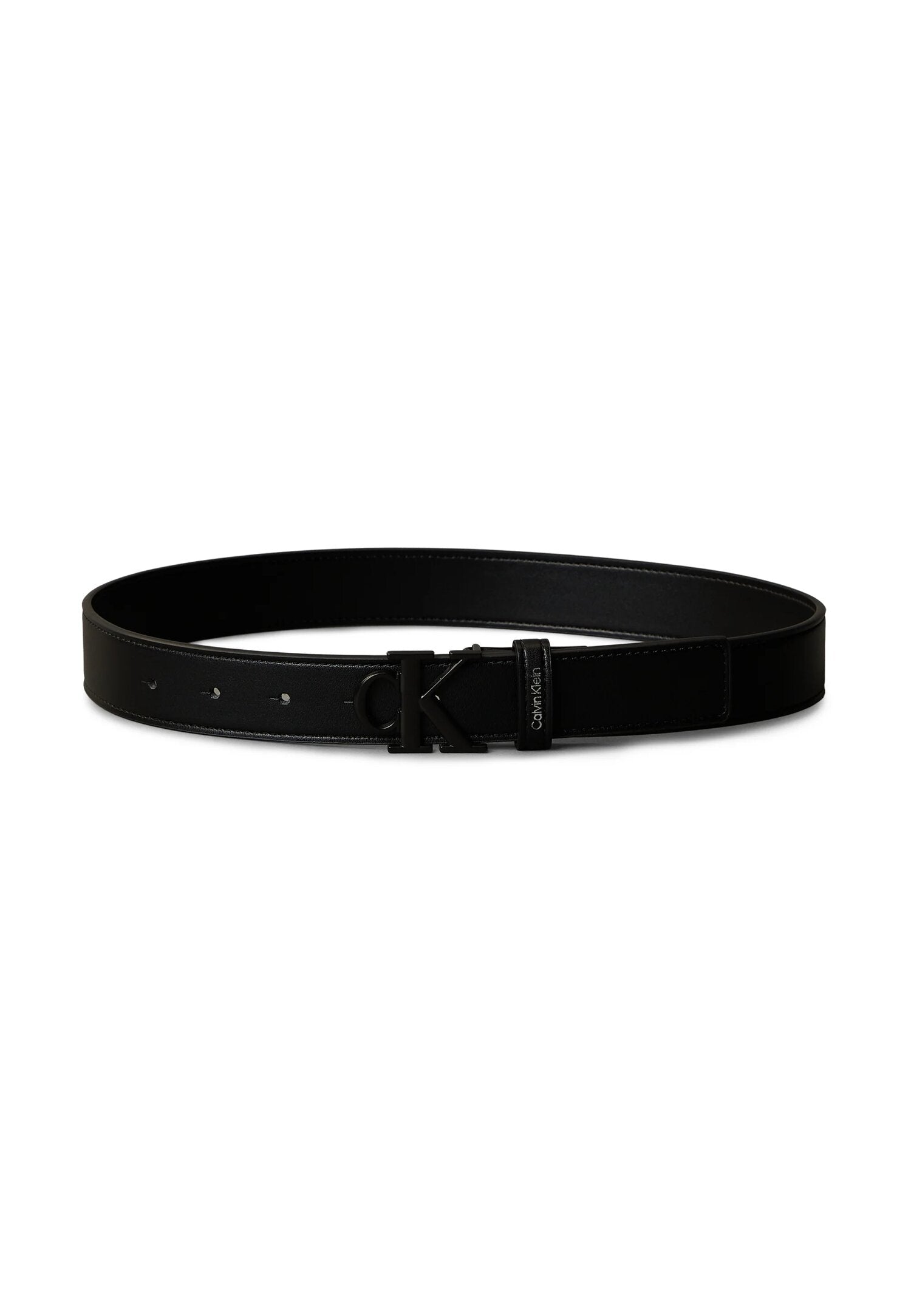 Calvin Klein Cintura Nera In Pelle Logo Fibbia Bambino IU0IU00655BEH_