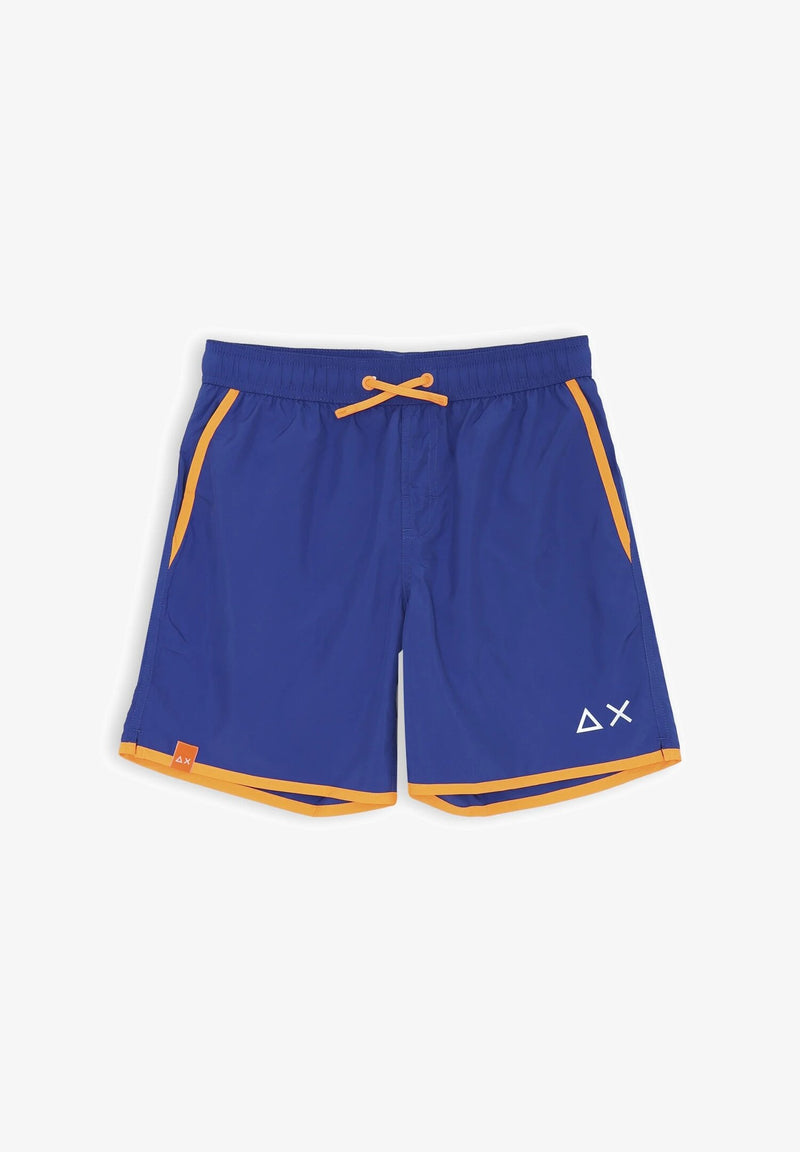 Sun68 electric blue costume with fluorescent orange edges and white AX logo - ROYAL | CammarataMode