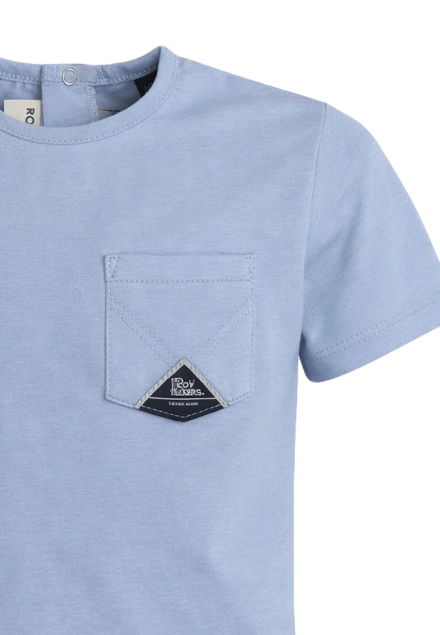 Roy Roger's Tshirt Azzurro Neonato Maniche Corte Sportivo In Cotone RG188B_