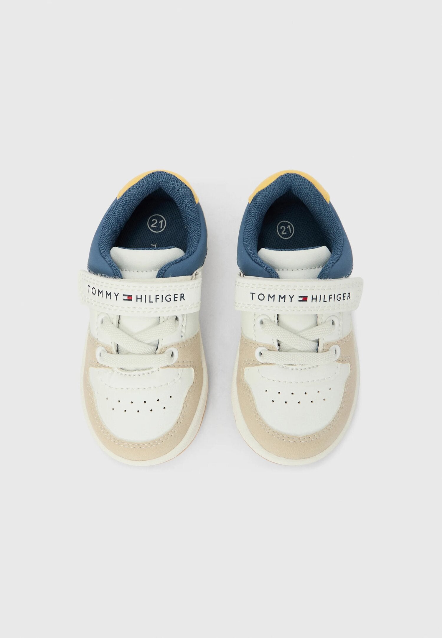 Tommy Hilfiger Scarpe Bianche Bambino Chiusura Lacci Quotidiano In Ecopelle 2