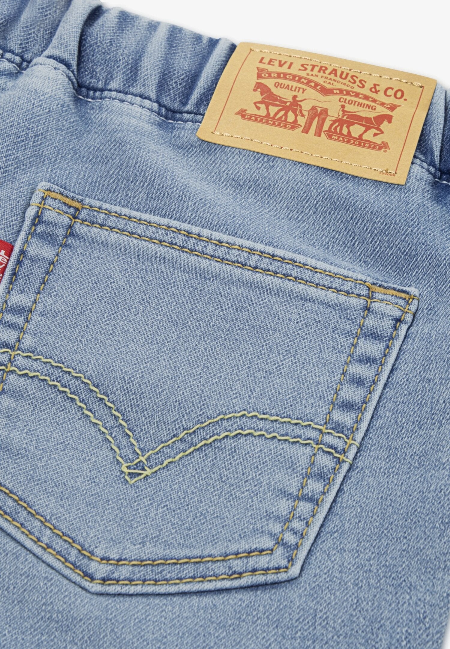 Levi's Bermuda Jeans Con Lacci Logati Bambino 9ED613-MDH_