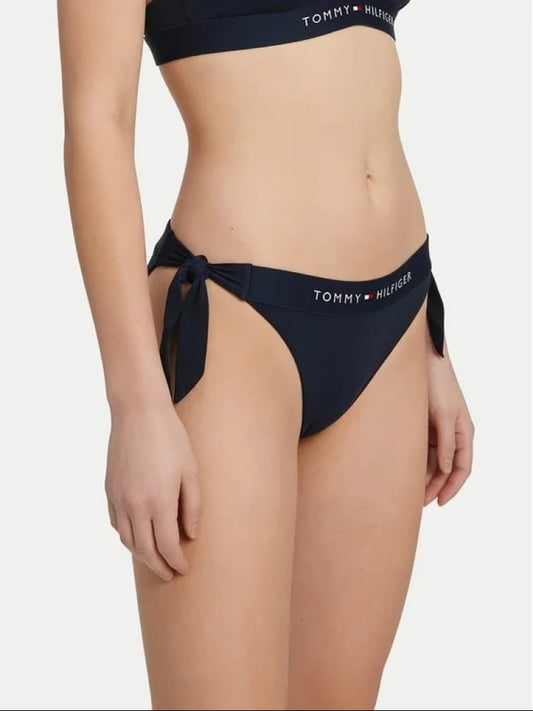 Tommy Hilfiger costume slip blu navy donna logo lettering
