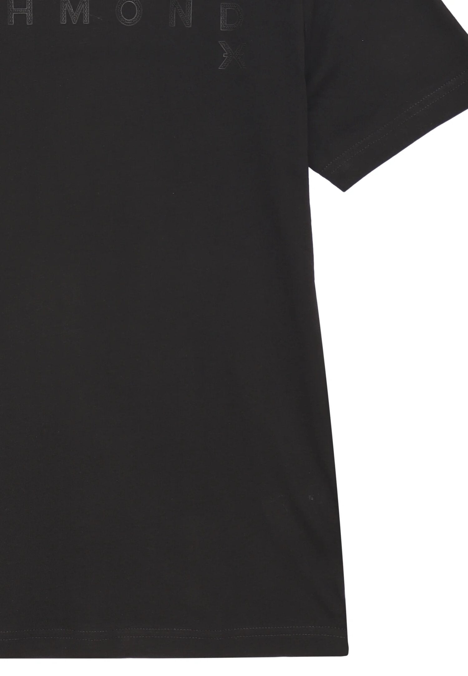 John Richmond t-shirt uomo nera in cotone con stampa logo