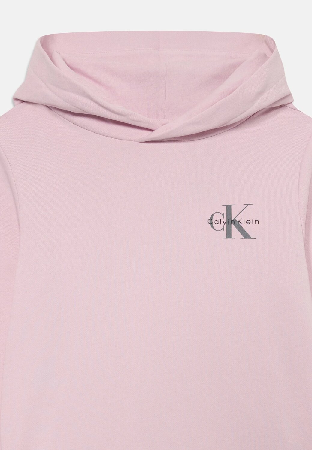 Calvin Klein Jeans bambina felpa rosa con piccolo logo monogram | CammarataMode