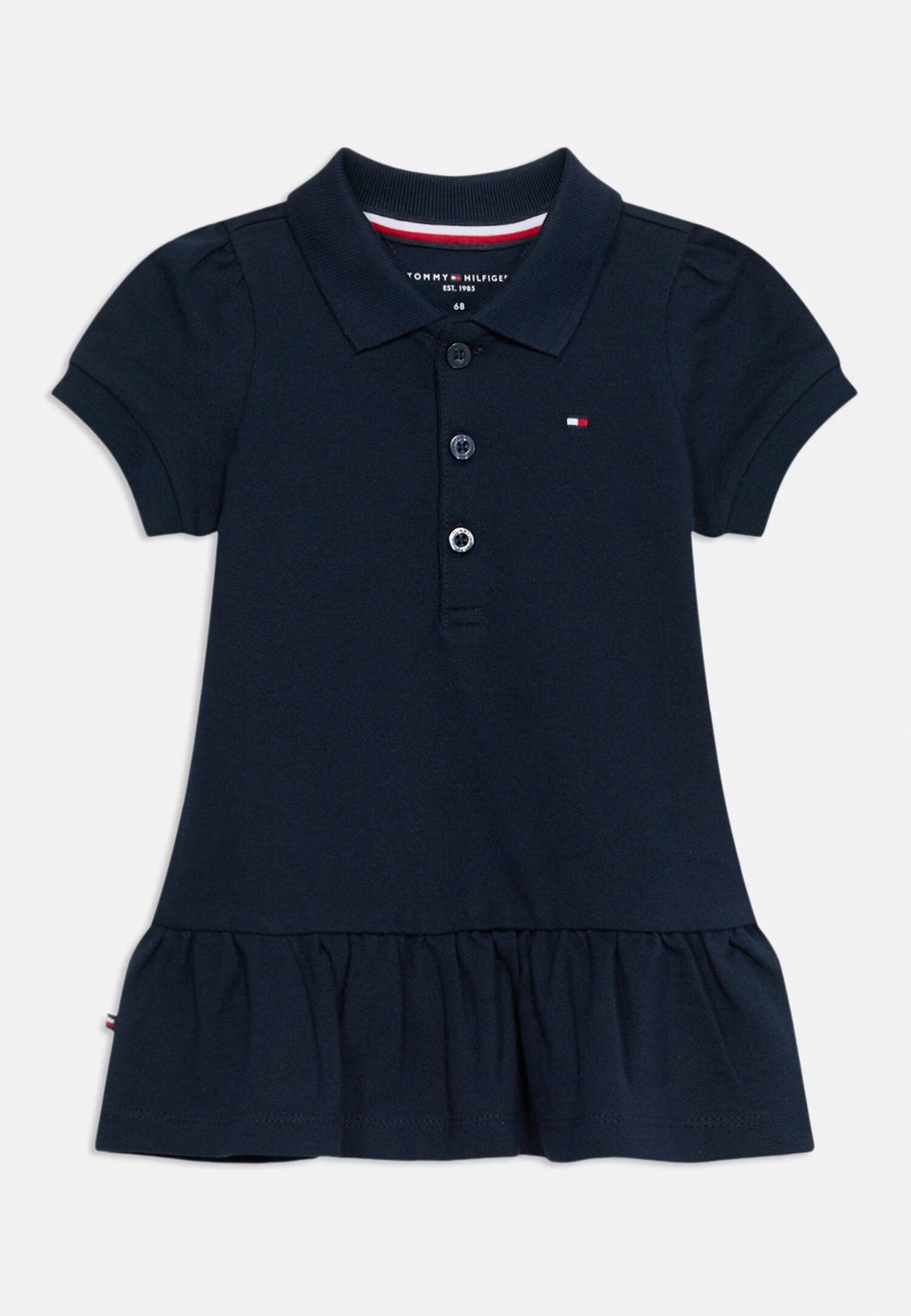 Tommy Hilfiger Abitino a Polo Blu a Mezze Maniche Neonata KN0KN02356C1G_