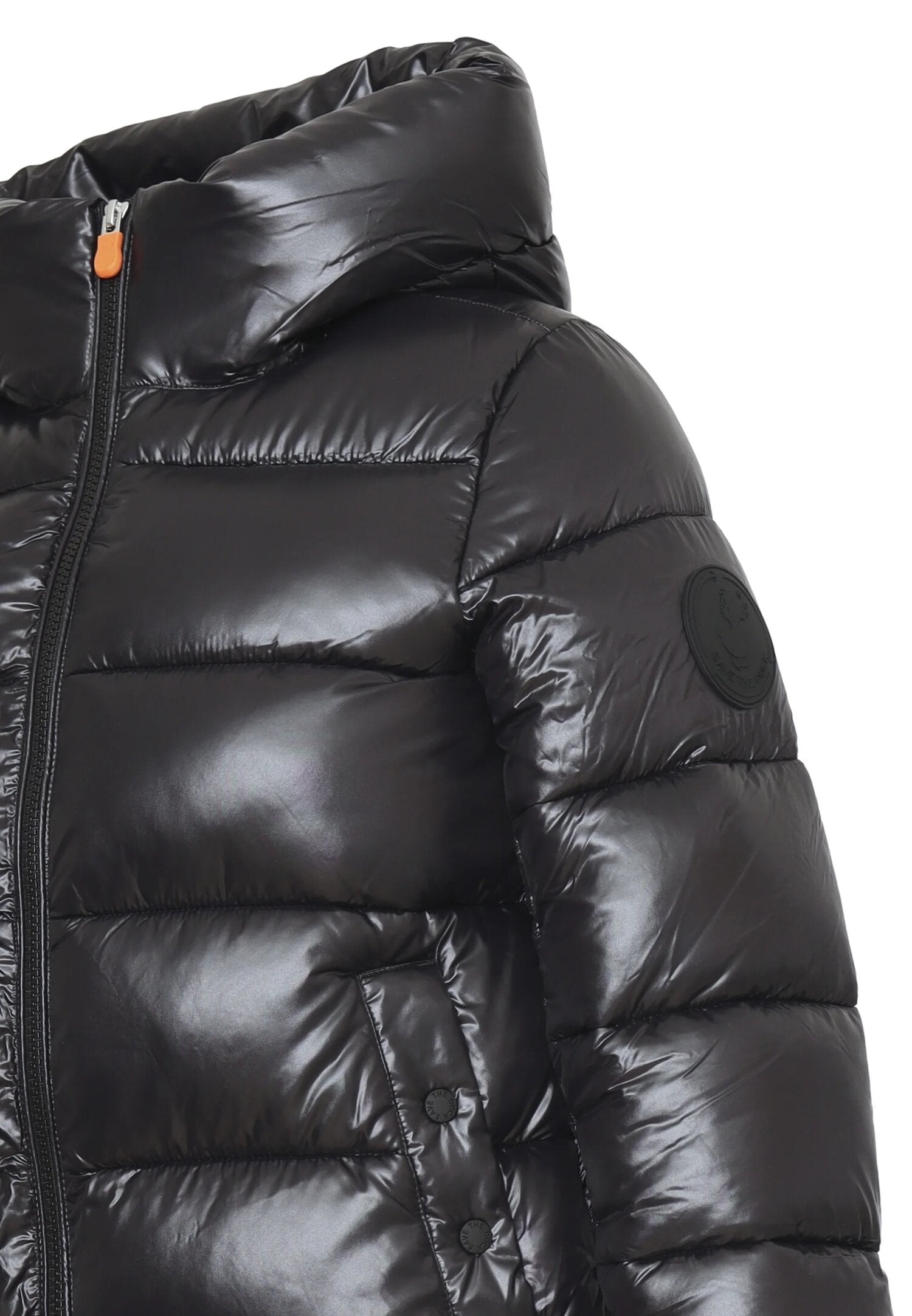 Save The Duck Giubbotto Bambina Nero In Nylon Con Cappuccio | Uso Sportivo AI25 | CammarataMode