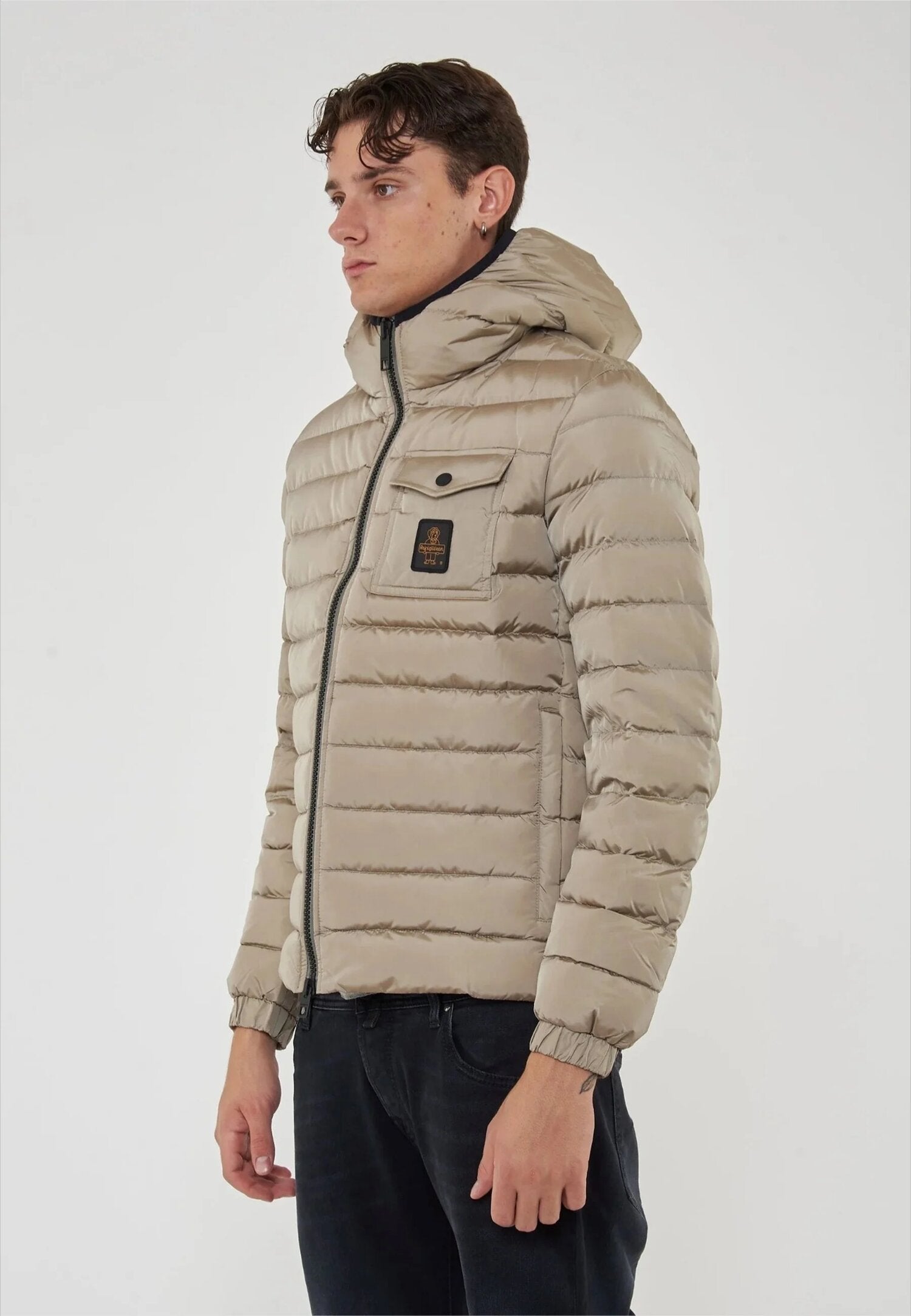 Refrigiwear Giiubotto Mastice Uomo In Nylon Con Cappuccio Invernale AI25