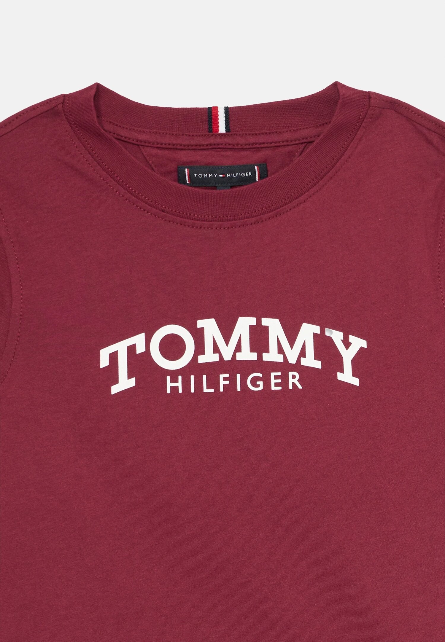 Tommy Hilfiger Tshirt Ragazzo Vinaccio In Jesery Maniche Corte Passeggio PE26