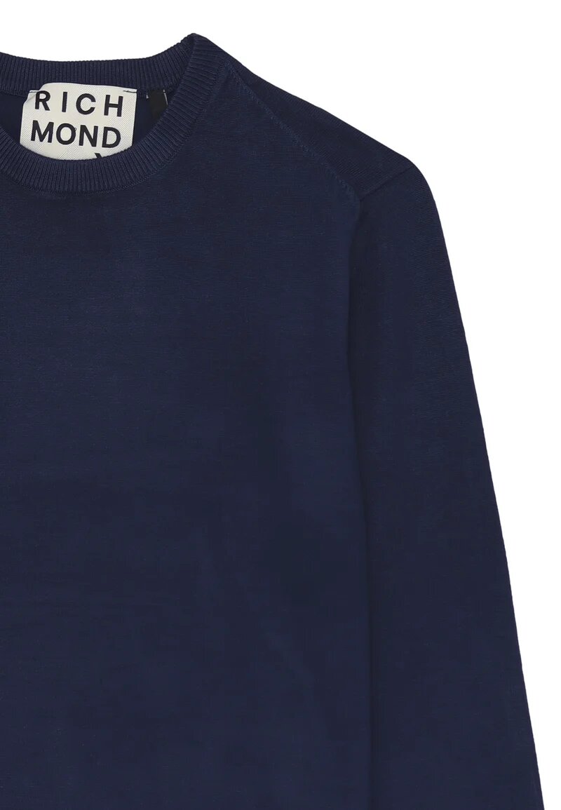 JOHN RICHMOND – Maglia Uomo Girocollo in Viscosa e Nylon – Blue