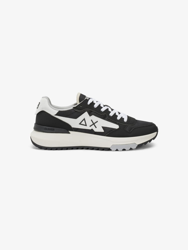 Sun68 scarpe nere uomo logo sul lato