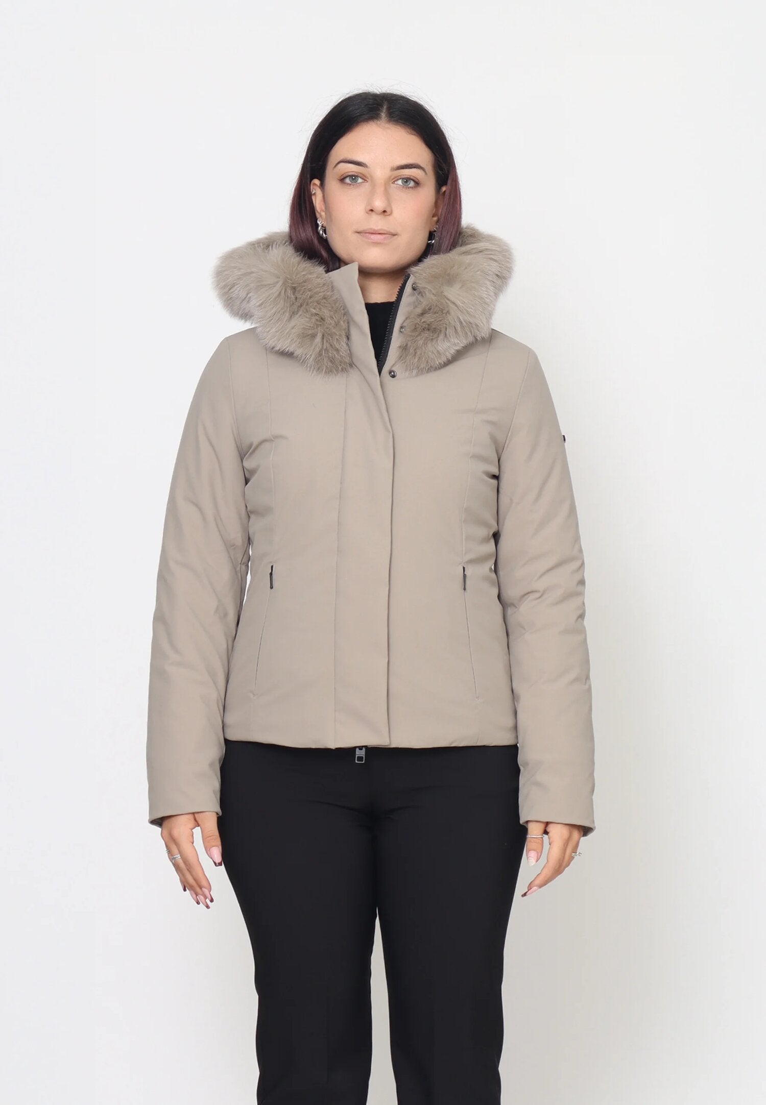 Refrigiwear Giubbotto Fango Donna In Tessuto Con Pelliccia Quotidiano AI25