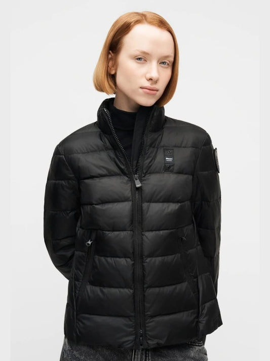 Blauer giubbotto vale piumino leggero in nylon nero