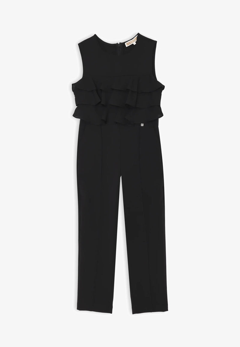 Black Kocca Ruffle Jumpsuit - Spring-Summer 2025 - BLACK | CammarataMode
