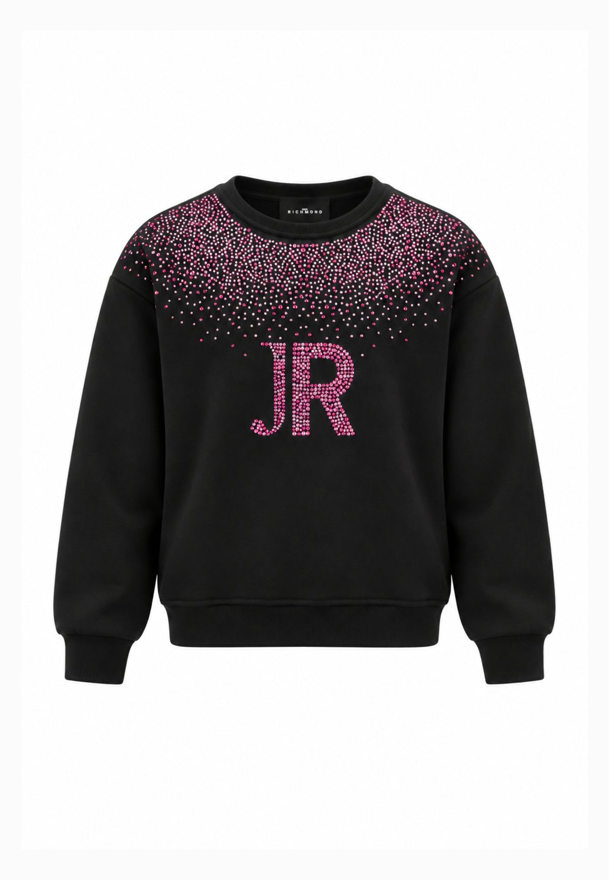 John Richmond completo nero con felpa con strass e leggings Bambine e ragazze rga26079fe.ne_
